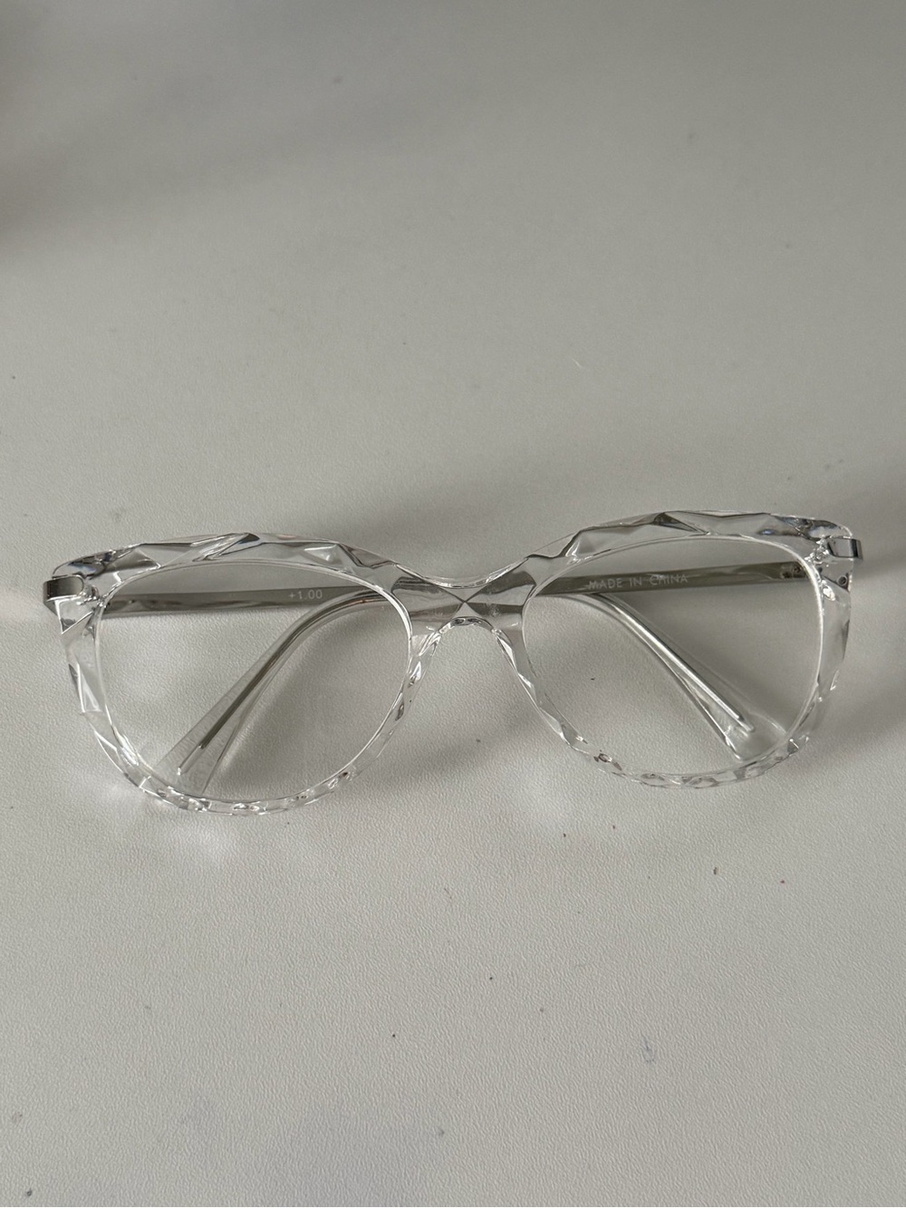Clear Crystal-Pattern Women's Reading Glasses